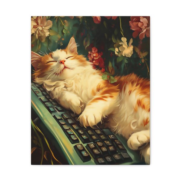 Cat Bed – Humorous Cat Canvas Wall Art Print – Funny Cat Memes as Art Prints Make Great Gifts!